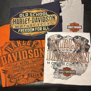 Harley Davidson T-Shirt Bundle 4 shirts